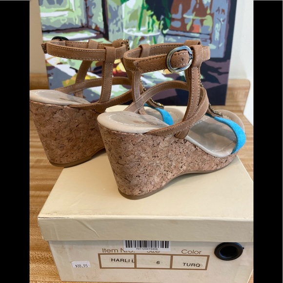 Skemo | Shoes | Sexy Skemo Rhinestone Embellished Wedge Sandals | Poshmark